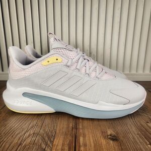 Adidas Bounce Alphaedge+ IF7286 Womens Size 8.5 Gray Pink Running Sneakers Shoes